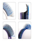 PhiLashes YY Ombre-Black-Blue Mix D-0.07/8-14 mm