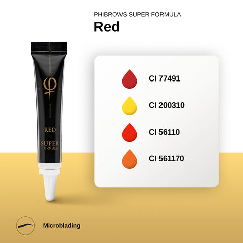 PhiBrows Red SUPER Pigment 5ml E