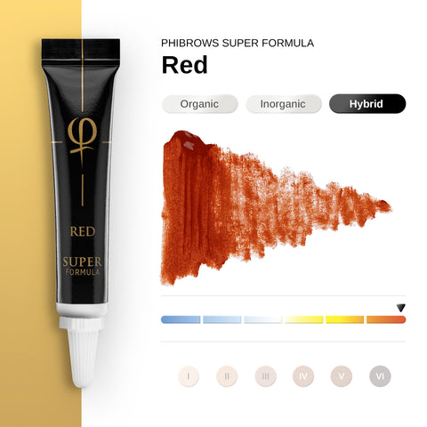 PhiBrows Red SUPER Pigment 5ml E