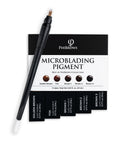 PhiBrows Microblading Pigment Collection SUPE + PhiBlade Disposable Tool 18 U Ecc 0.18 20pcs
