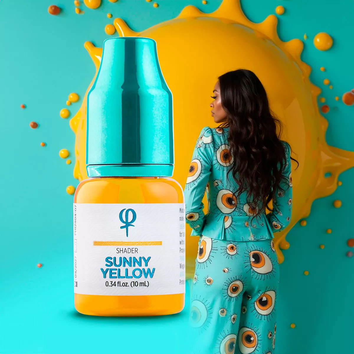 Sunny Yellow PMU Mix Shader Pigment 10ml sunny yellow pmu mix shader pigment 10ml 4.jpg