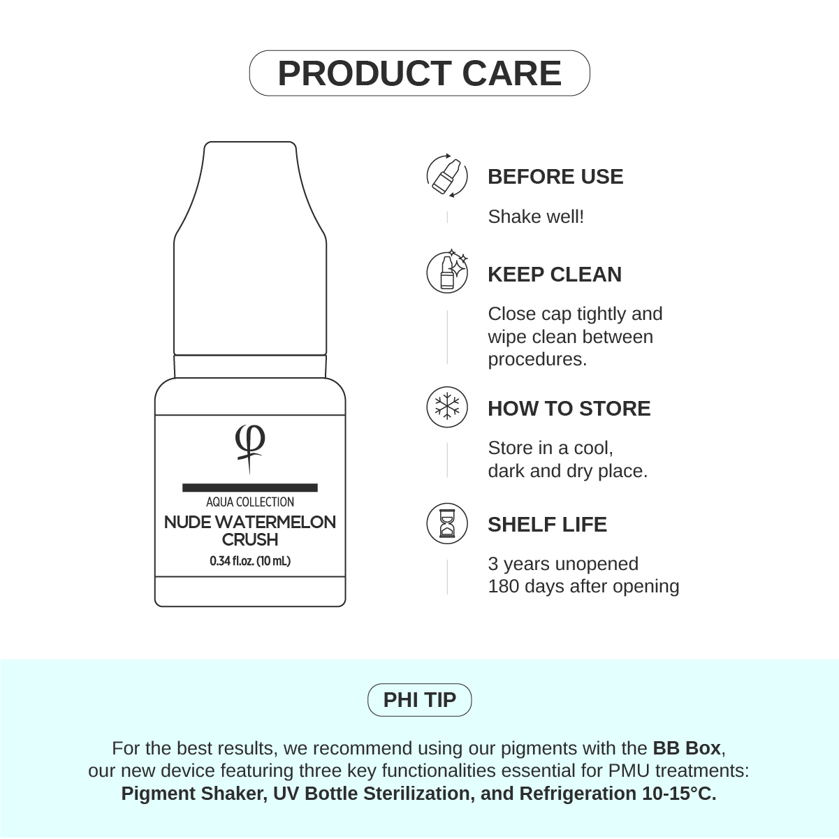 Nude Watermelon Crush PMU pigment 10ml