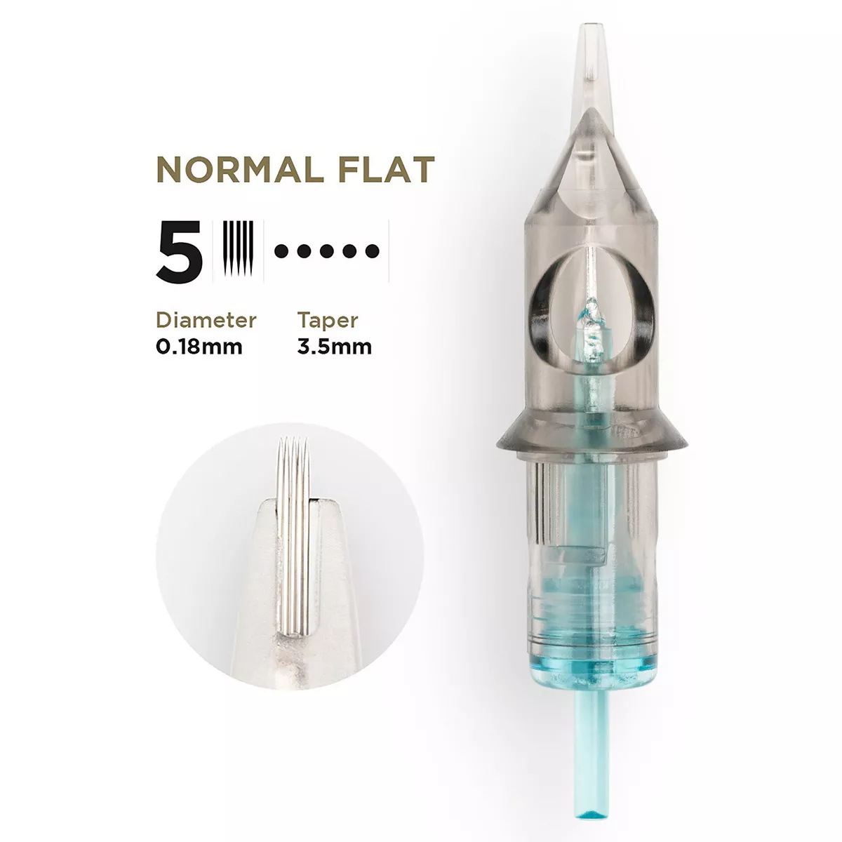 PMU Cartridges 0.18 5F, 3.5mm taper normal flat (EN02B) 20 pcs pmu cartridges 0.18 5f, 3.5mm taper (en02b) 20pcs 1.jpg