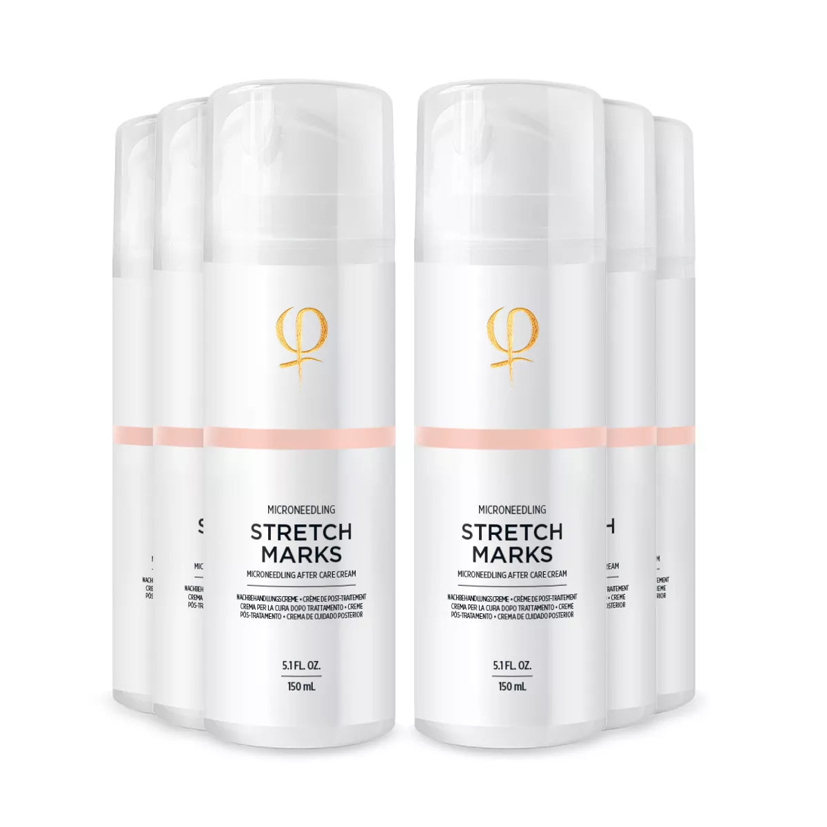 Microneedling Stretch Marks After Care Cream 150ml 6pcs Microneedling Stretch Marks After Care Cream 150ml 6pcs