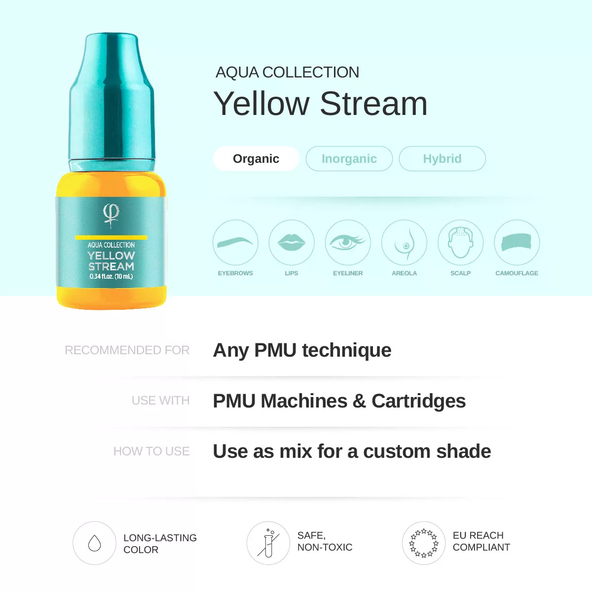 Yellow Stream PMU pigment 10ml - Correction color aqua_collection_shop_photos_mix_yellow_stream_2.jpg