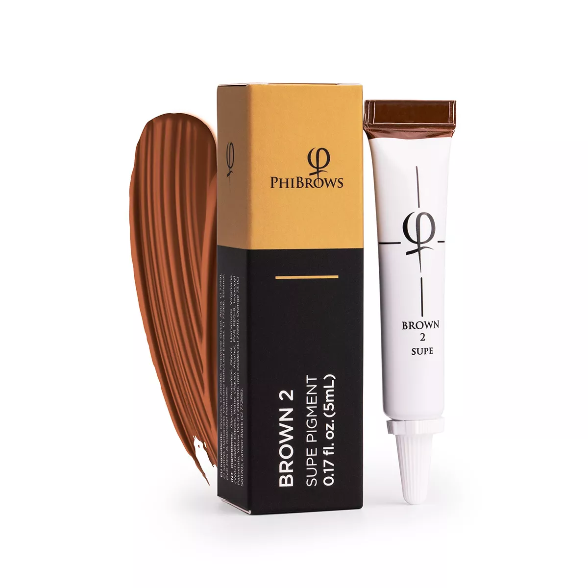 PhiBrows Brown 2 SUPE Pigment 5ml phibrows brown 2 supe pigment 5ml 1.jpg