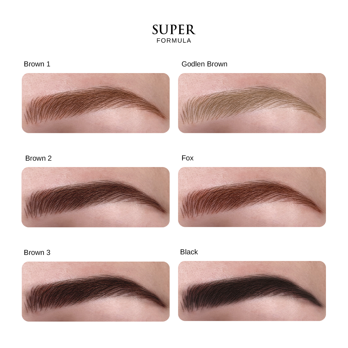 Phibrows Brown 1 SUPER Pigment 5ml - 2pcs