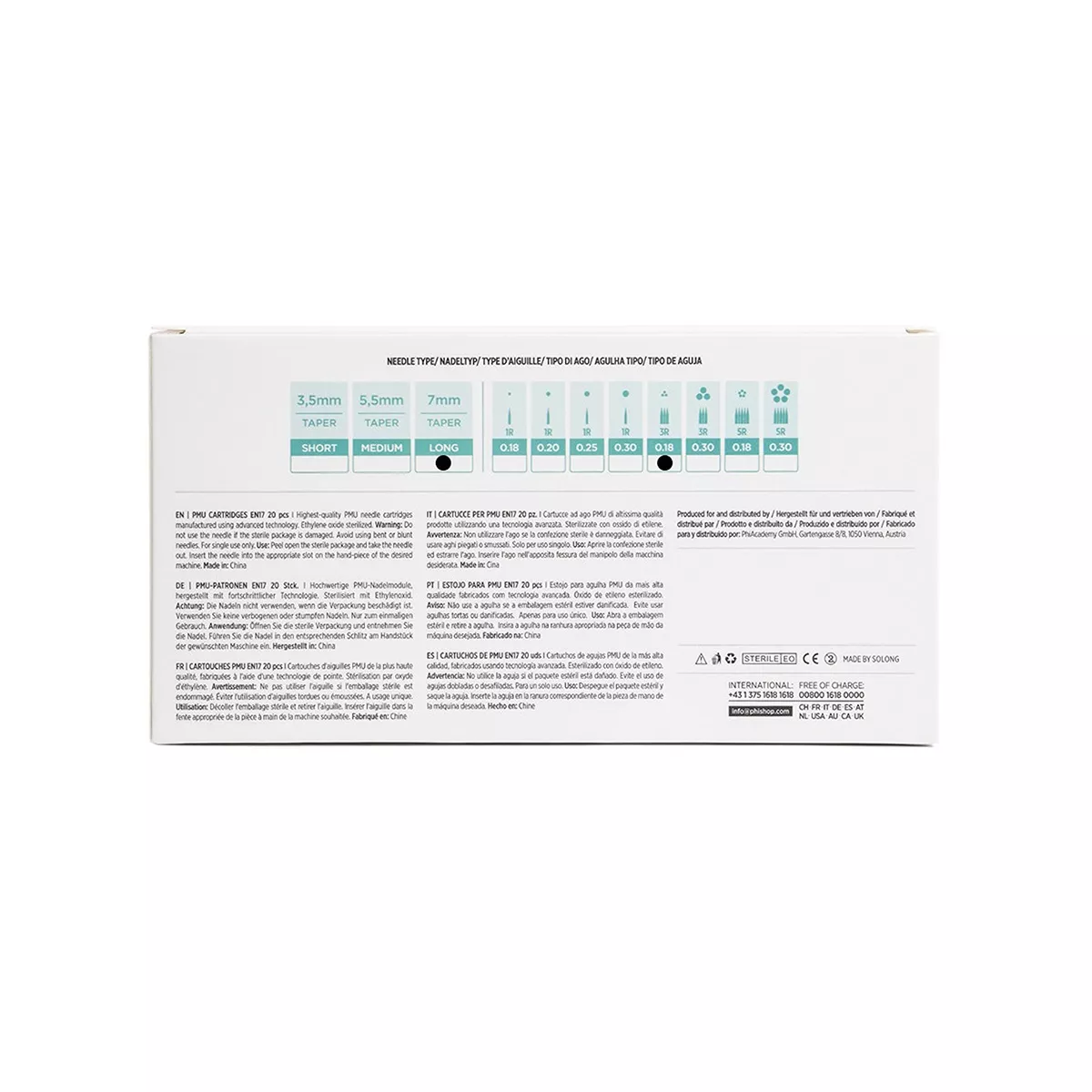 PMU Universal Cartridge pmu cartridges 0.18 3r, 7.0mm taper (en17) 20 pcs 5.jpg