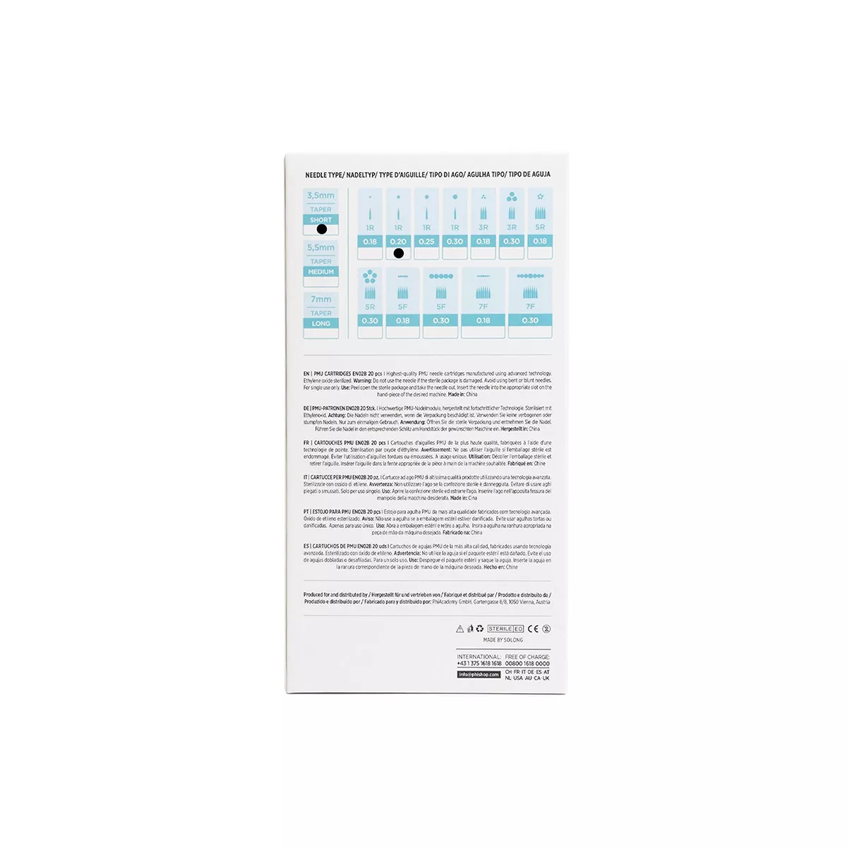 PMU Cartridges 0.20 1R, 3.5mm taper (EN02B) 20 pcs pmu cartridges 0.20 1r, 3.5mm taper (en02b) 20pcs 5.jpg