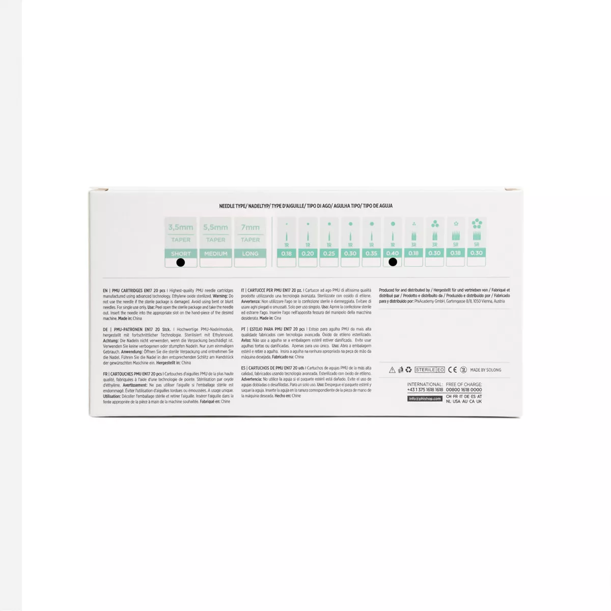PMU Universal Cartridge pmu cartridges 0,30 1r, 3.5m taper (en17) 20 pcs 5.jpg