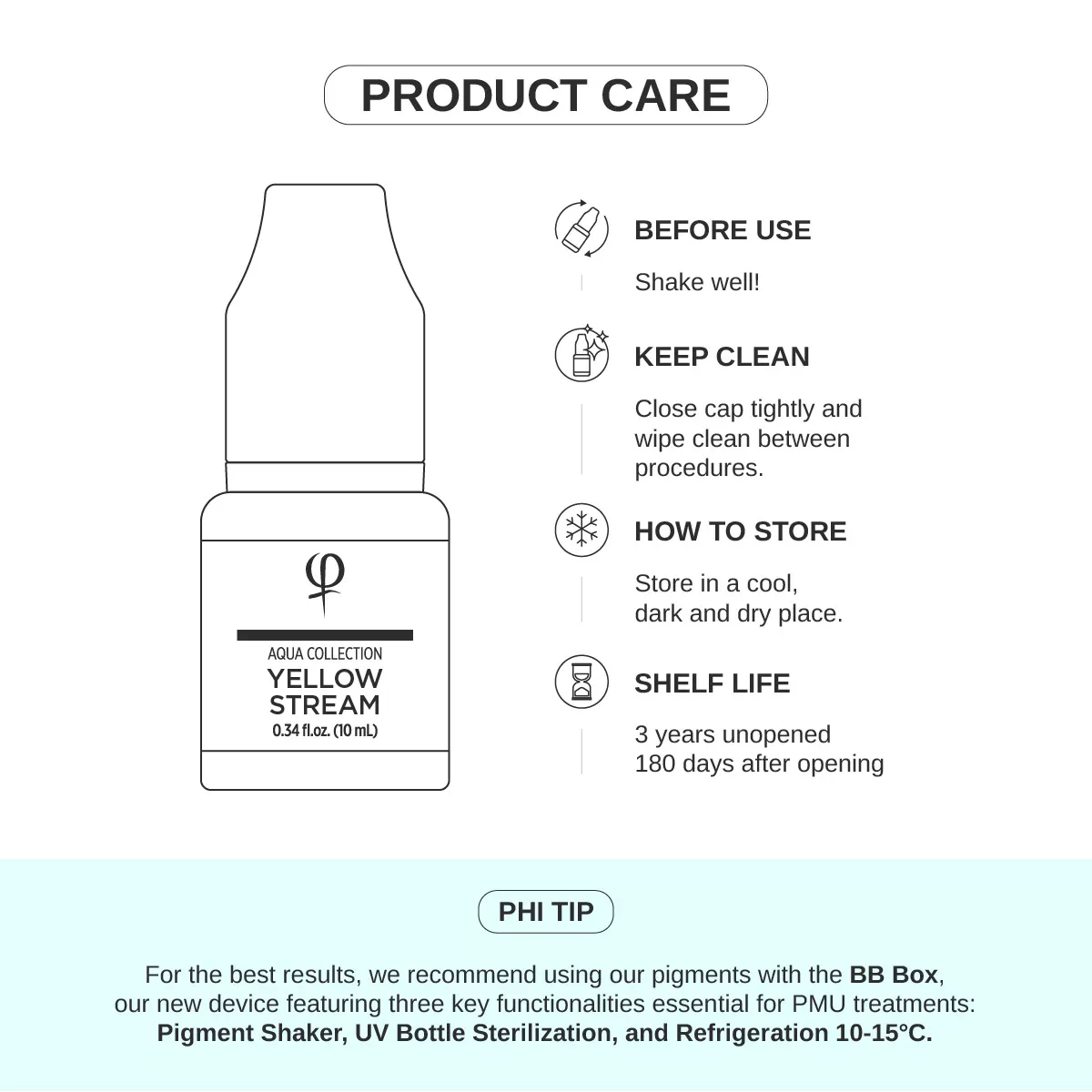 Yellow Stream PMU pigment 10ml - Correction color aqua_collection_shop_photos_mix_yellow_stream_6.jpg