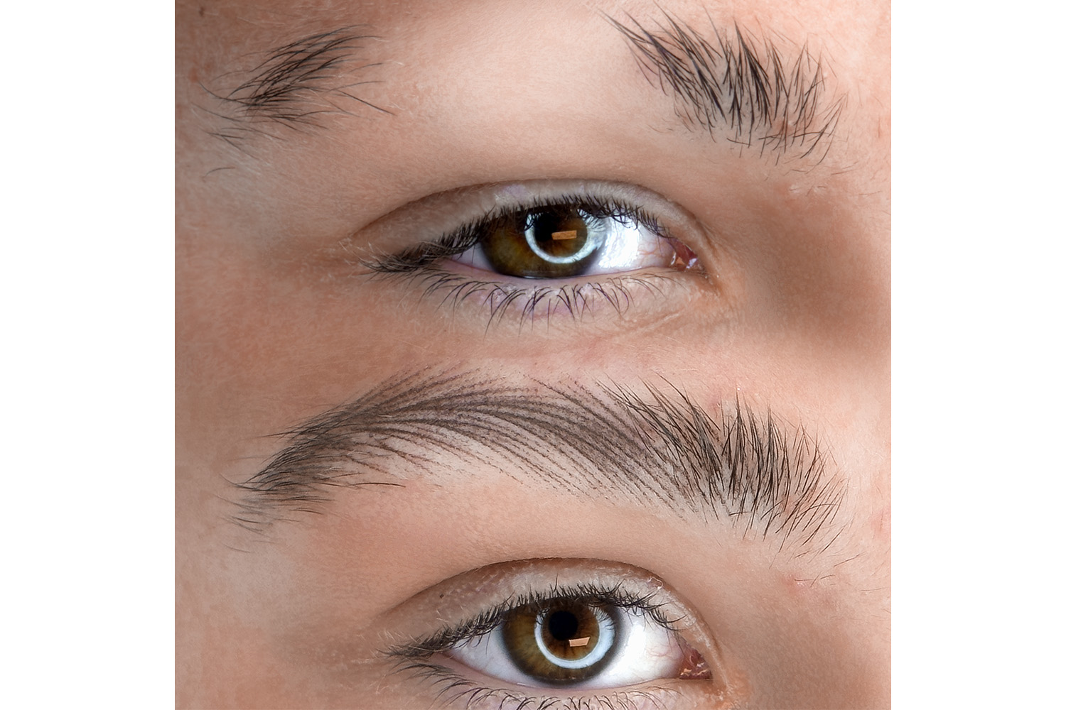 Tecnica Hair Stroke - prima e dopo Tecnica Hair Stroke - prima e dopo