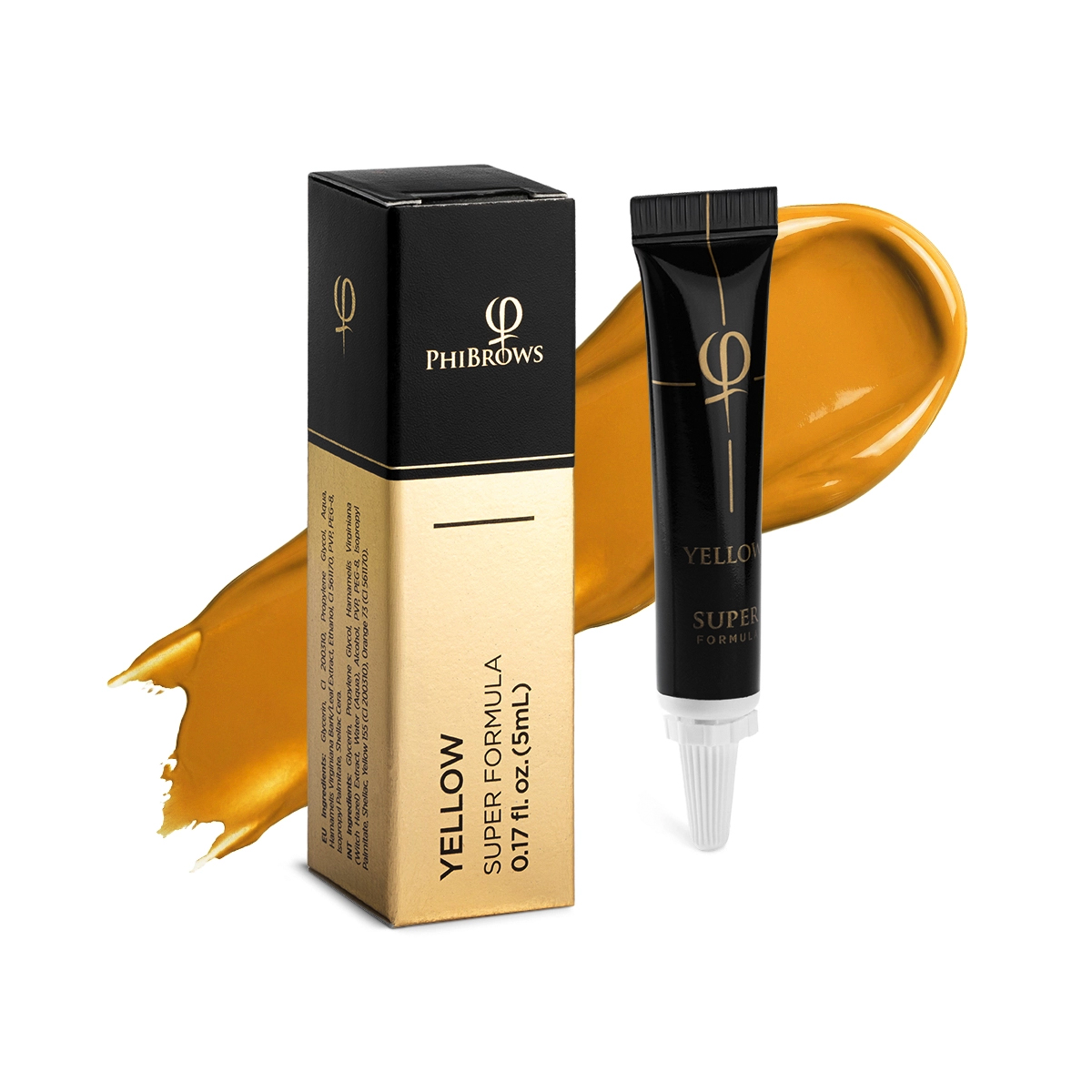 PhiBrows Yellow SUPER Pigment 5ml E